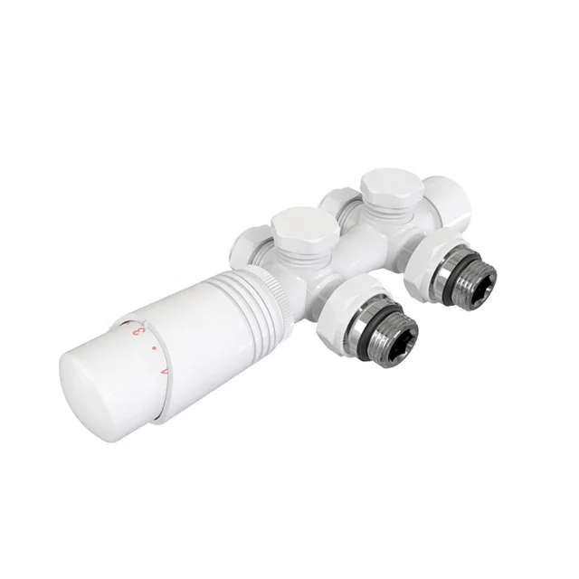 

Multi-block H brass thermostat radiator head valve for underfloor heating systems 1/2 x 15mm