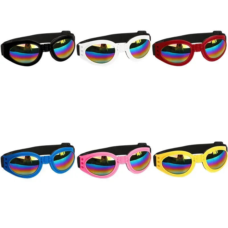 6 Colors Fashion Pet Dogs Sunglasses Waterproof Glasses For Small Medium Large Dogs Protection UV Goggles Pet Accessories