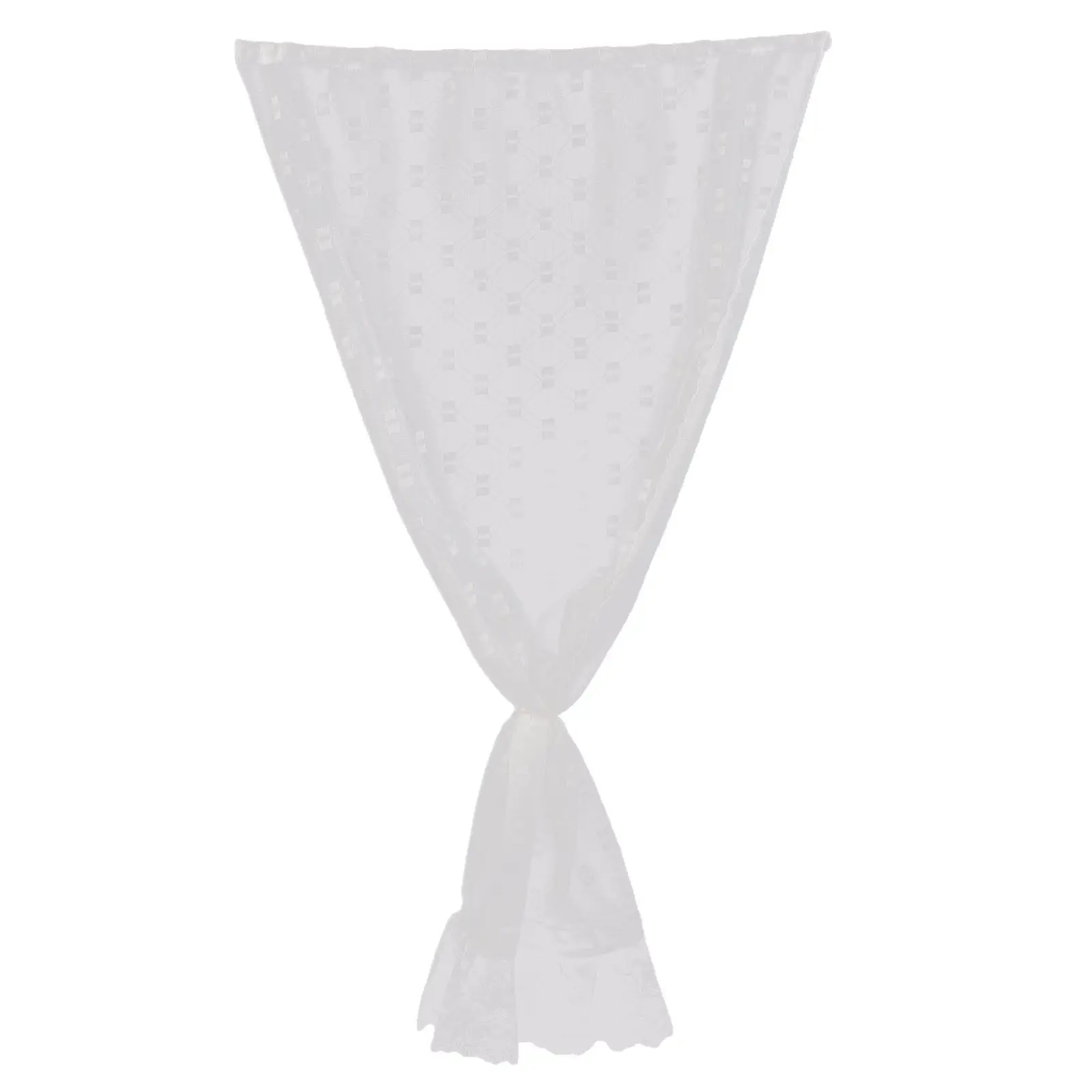 Miniature Sheer Curtains 16 White Lace Dollhouse Window Drapes Soft Nursery Decor Mini Window Treatment DIY Room Accessories