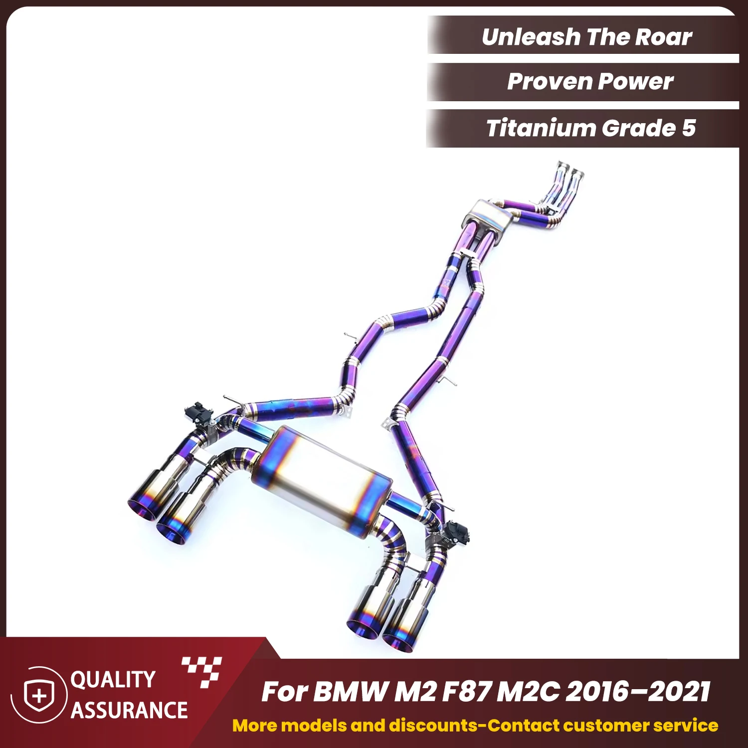 

ECCF Titanium Catback Performance Exhaust for BMW M2 F87 M2C 2016-2021
