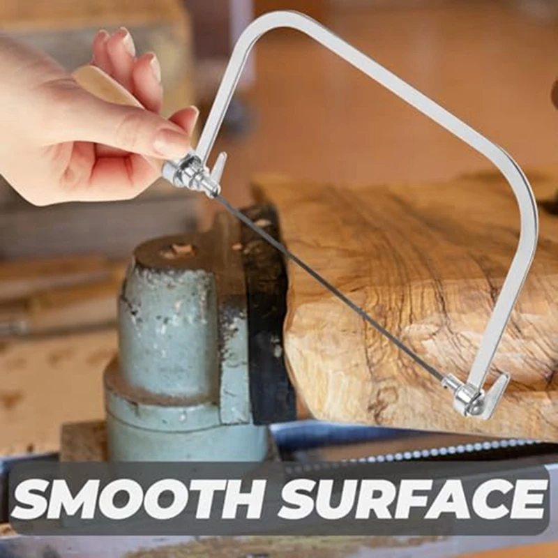 1 set di utensili manuali per sega per incisione, mini sega a mano, taglierina per tratteggio per la lavorazione del legno, manico in legno, sega manuale durevole
