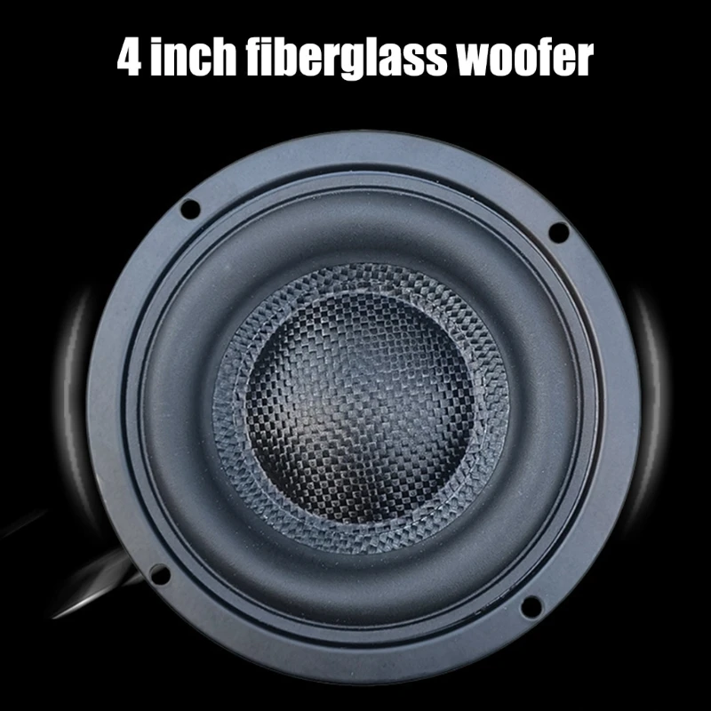 Professional 4inch Subwoofer Speakers, 40W High Sensitivity Lowbass Sound Component Fiberglasses for Quality Sound