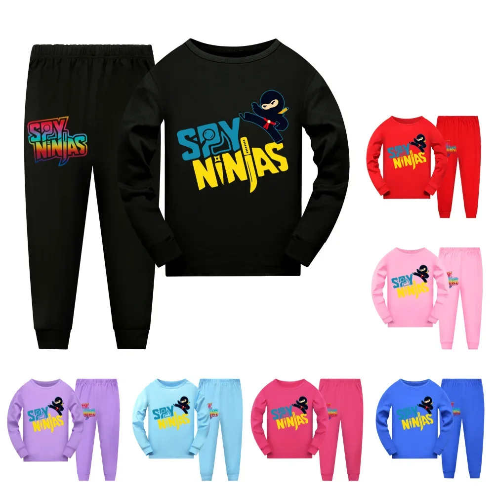 

Kids Pajamas Set Spring Autumn SPY NINJAS Children's Clothing Sets Boys Sleepwear Clothes Baby Girls Cotton Cartoon Pijamas