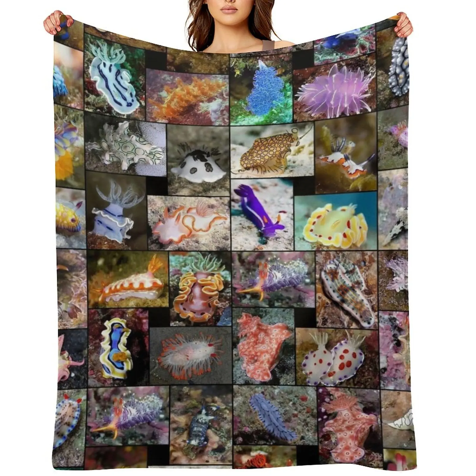 

Sea Slugs Throw Blanket Thins Blankets Sofas Of Decoration Flannel Fabric Bed covers Blankets
