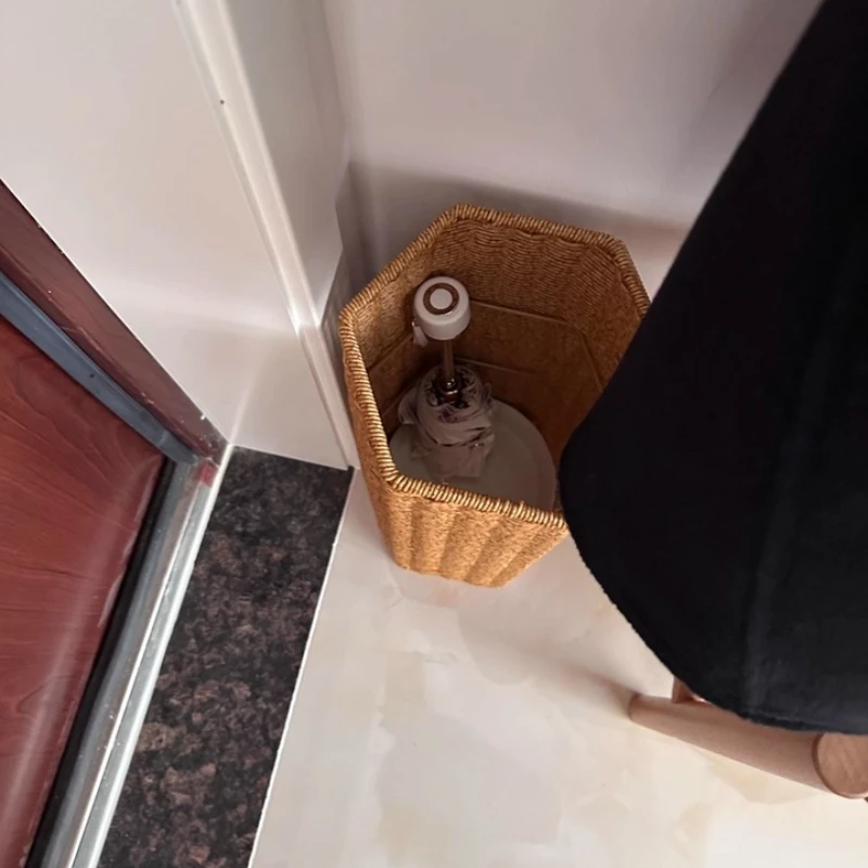 Imitation Vine Umbrella Stand Creative Umbrella Storage Bucket for Living Room Multifunctional Flower Basket Home Organizer Rack