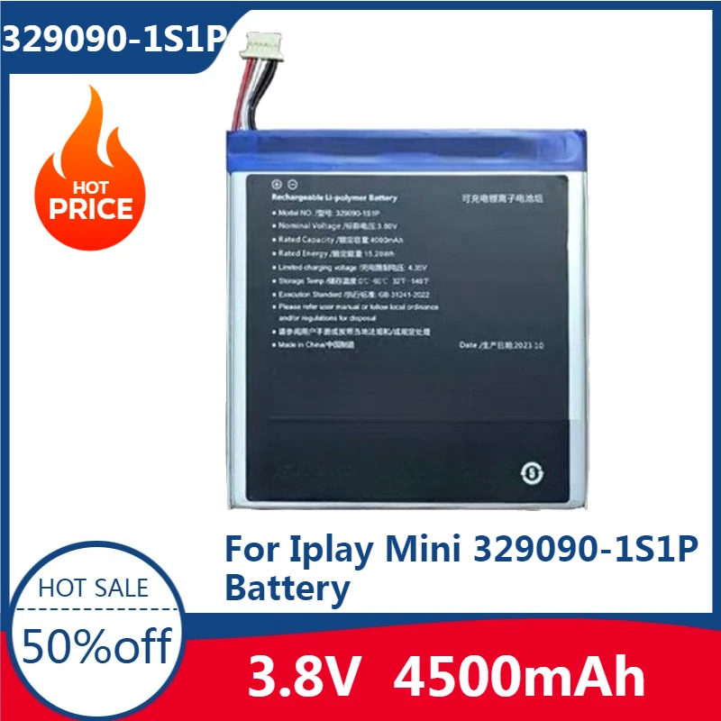 New High quality replaceable Battery High-Quality 4500mAh 3.8V 329090-1S1P Battery For Iplay Mini