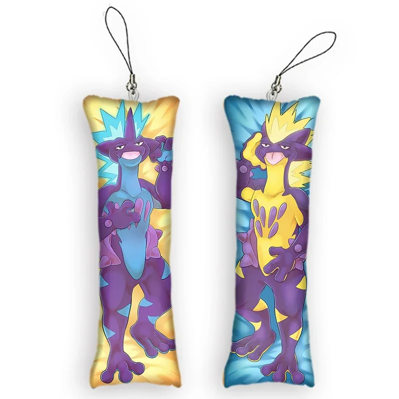 Mini Dakimakura Anime Toxtricity Furry Keychain Pendant Double-Sided Print Hanging Ornament Small Pillow Key Chain Ot