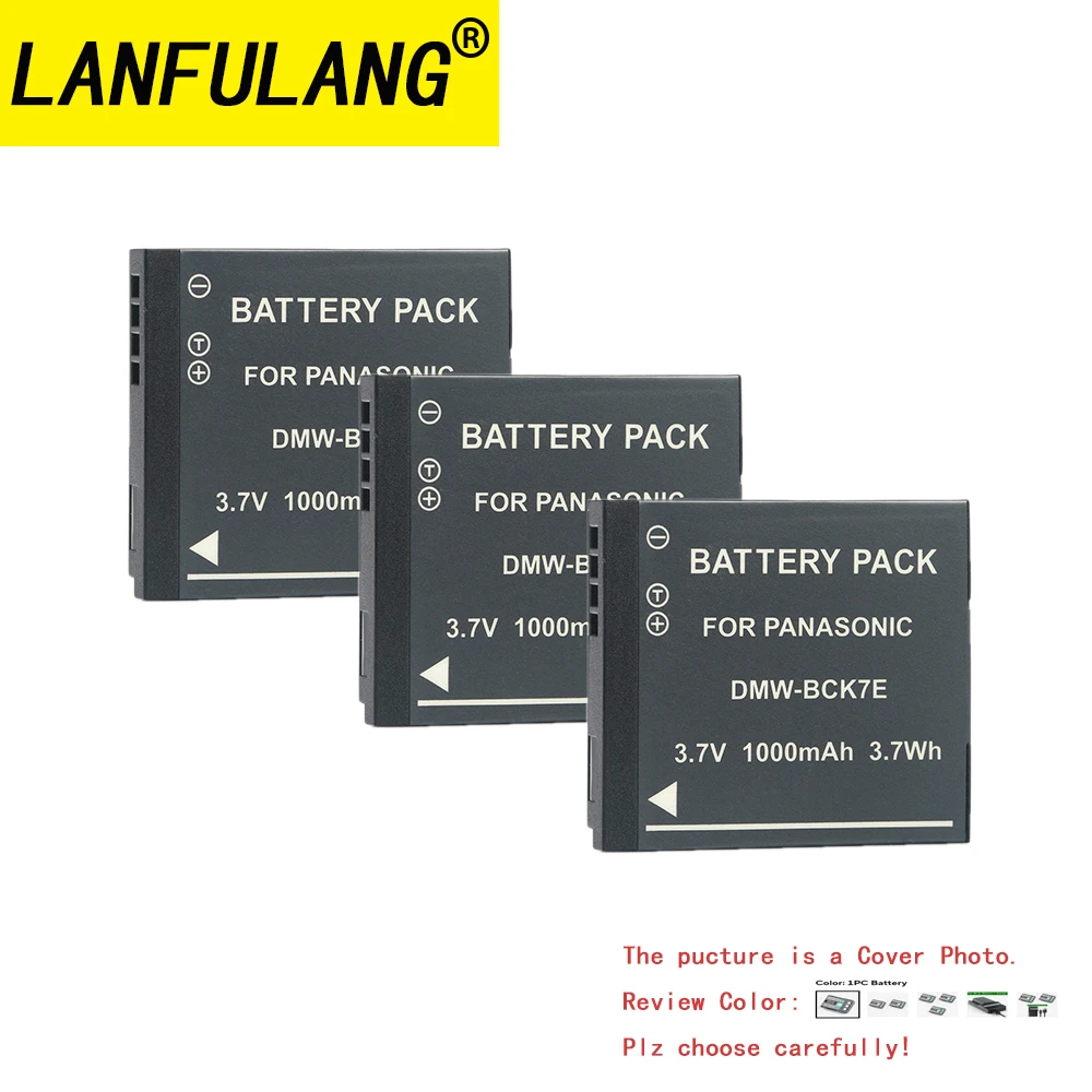 For Panasonic DMW-BCK7E Battery Compatible with DMC-FH2 DMC-FH4 DMC-FH5 DMC-FH6 DMC-FH7 FH8 Rechargeable Digital Camera Battery