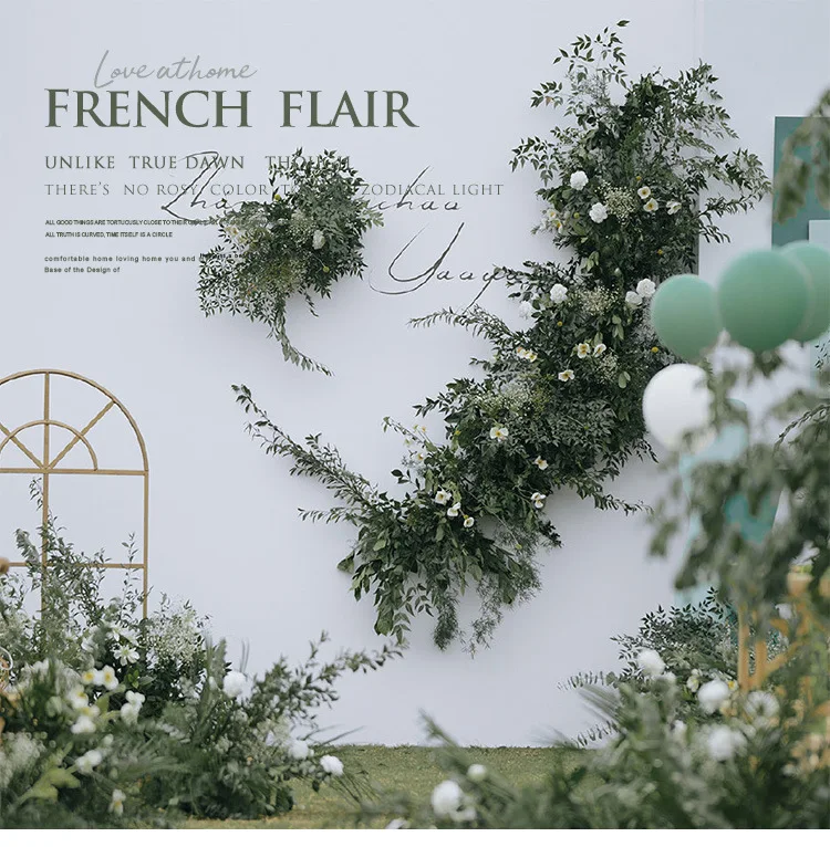 30-80CM Europäischer Stil Künstliche Blumenkugel Hochzeitstisch-Mittelstück Runde Blumenleiste für Schaufenster-Ausstellungsdekoration – Detail 1