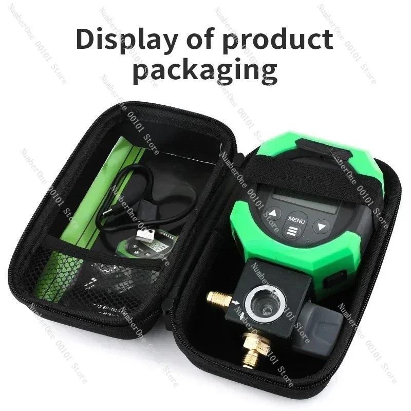 Digital Manifold Gauge MDG-1 Electronic Fluoride Tester, Refrigerant Vacuum Pressure Display for HVAC AC Leak Detection