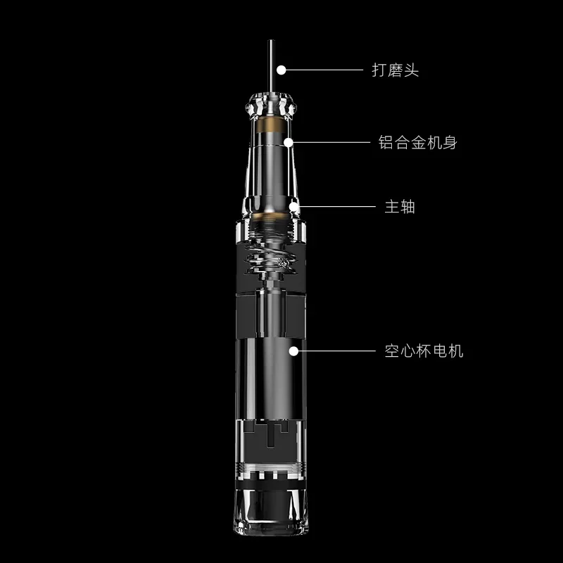 Professional 35000 Rpm Vibration Free Coreless Handpiece Rechargeable Nail Drill Nail Kit With Charging Base