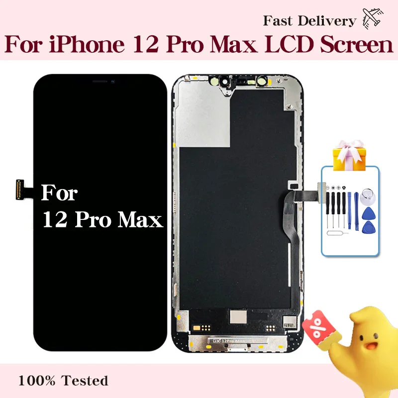 

Для iPhone 12 Pro Max ЖК сенсорный экран дигитайзер в сборе Сменные экраны дисплея