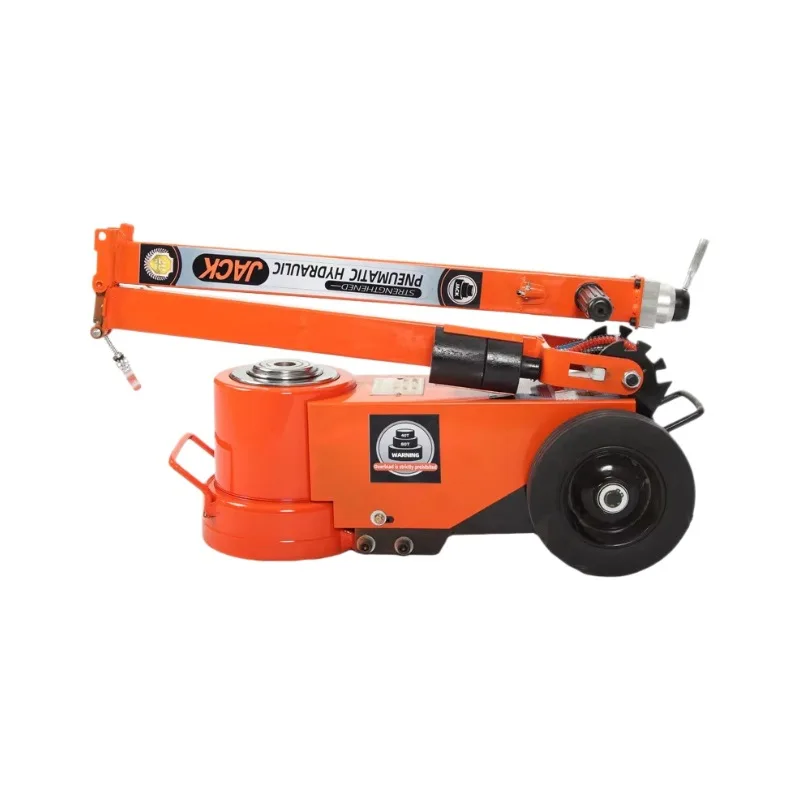 

Horizontal pneumatic jack hydraulic 80 ton 100t50 steam repair tire replacement pneumatic trolley heavy duty jack