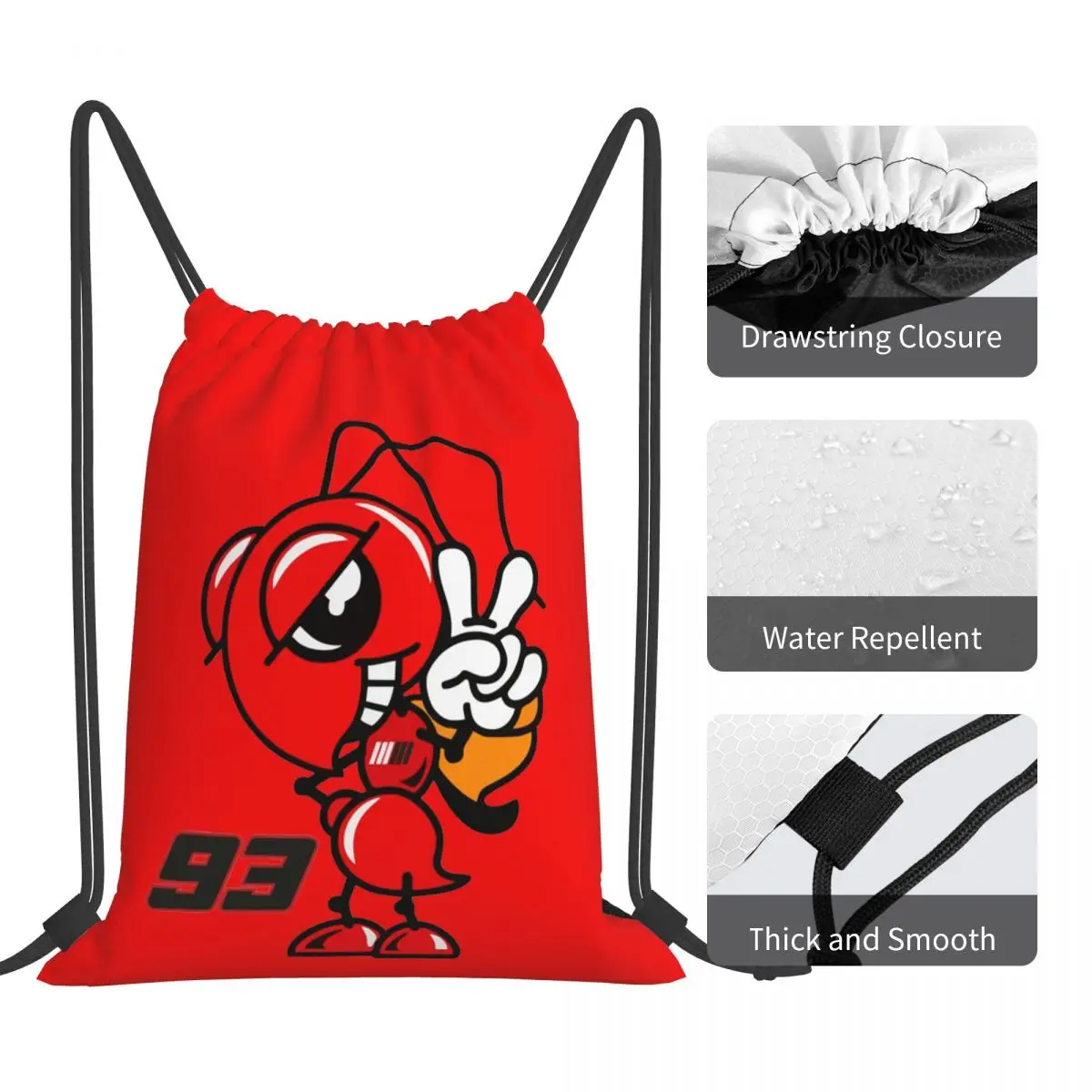 دراجة نارية مارك ماركيز 93 حقائب ظهر كاجوال برباط حقيبة رياضية حقائب كتب للمدرسة للرجال والنساء