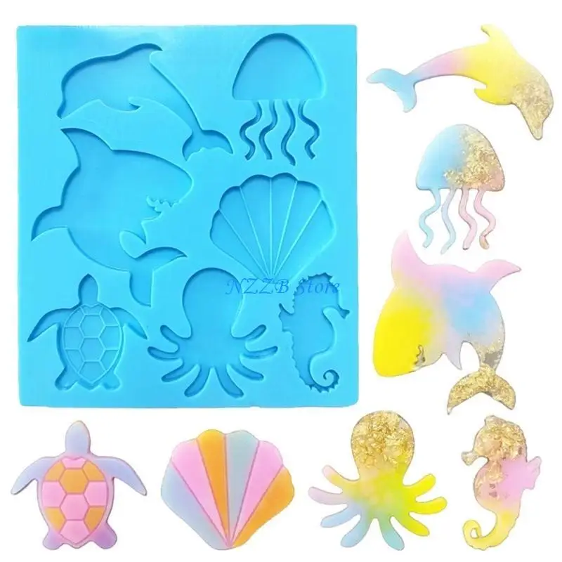 

T21F Silicone Pendant Mold DIY Crafting Moulds Beautiful Earrings Molds Jewelry Pendant Moulds Perfect for DIY Making Pendant