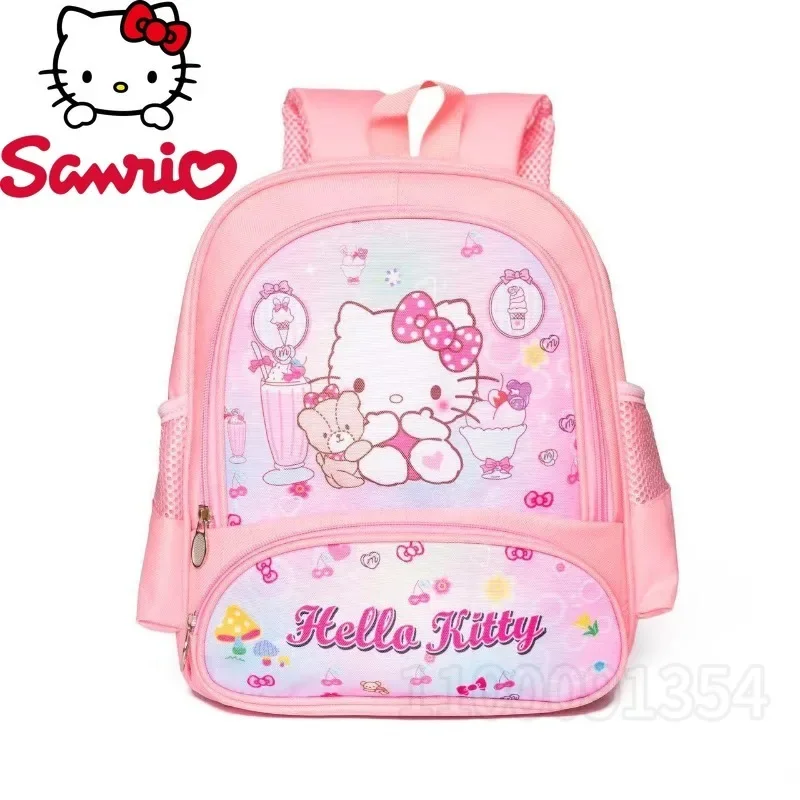 Sanrio New Girls' School Bag Luxury Brand Fashion Girls' Backpack Cartoon Kindergarten School Bag Lightweight and High Quality