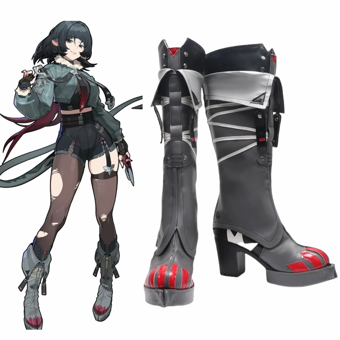 Zenless Zone Zero Jane Doe Cosplay Laarzen Schoenen Volwassen Carnaval Anime Halloween Party Schoenen Maskerade Vrouwen Game