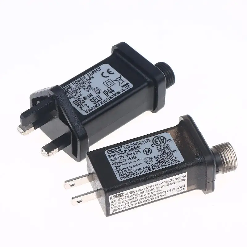 Waterproof Laser Lighting Power Supply AC 220V To 31/30/18/4.5V DC 8 Functional SELV LED Lamp EU/UK/US Plug Switch Adapter