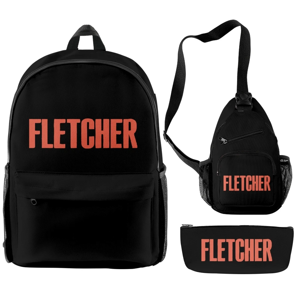 Fletcher Backpack Three Piece Set Unisex Shoulders Bag Fashion Streetwear Travel Bags