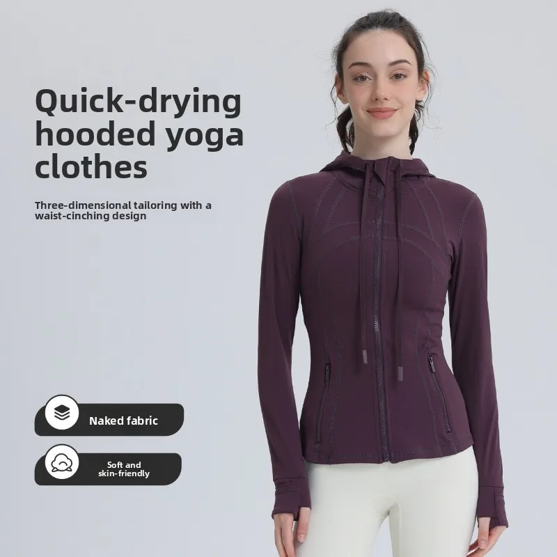 

New Yoga Clothes for Women, Long Sleeved Running, Fitness, Slimming, Versatile Yoga Jackets, Training Sports Tops, Jackets