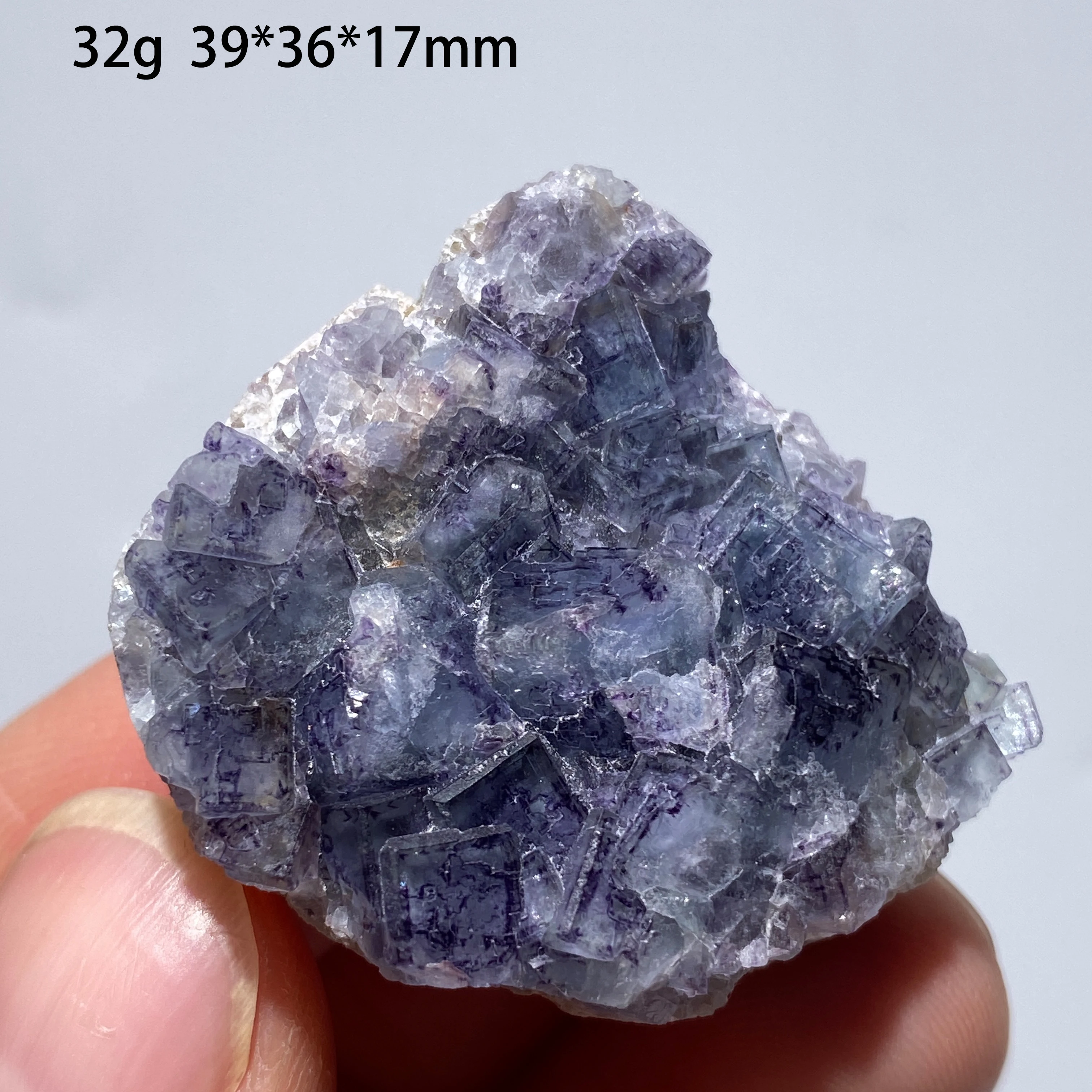 Natural Inner Mongolia Fluorite Quartz Crystal Ore Mineral Specimen Healing Stone For Home Decoration And Teaching