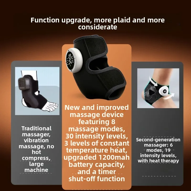 Ankle Protection Heating Ankle Electric Pulse Massager Ankle Injury Protection Pain Sprain Charging