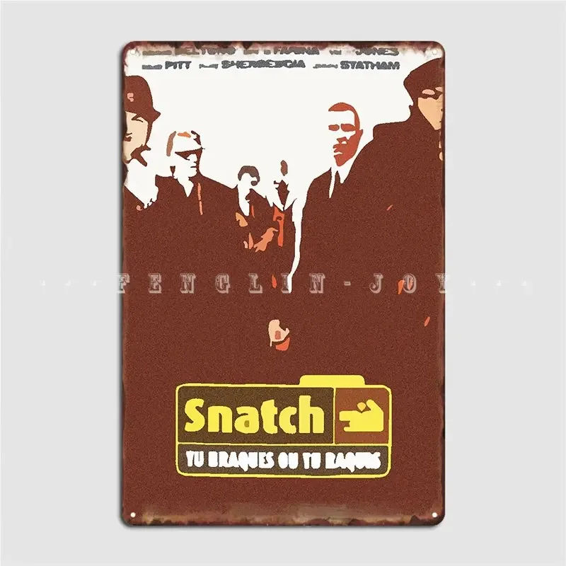 Poster Vintage Of The Movie Snatch Metal Sign Funny Wall Cinema Living Room Painting Décor Tin Sign Poster