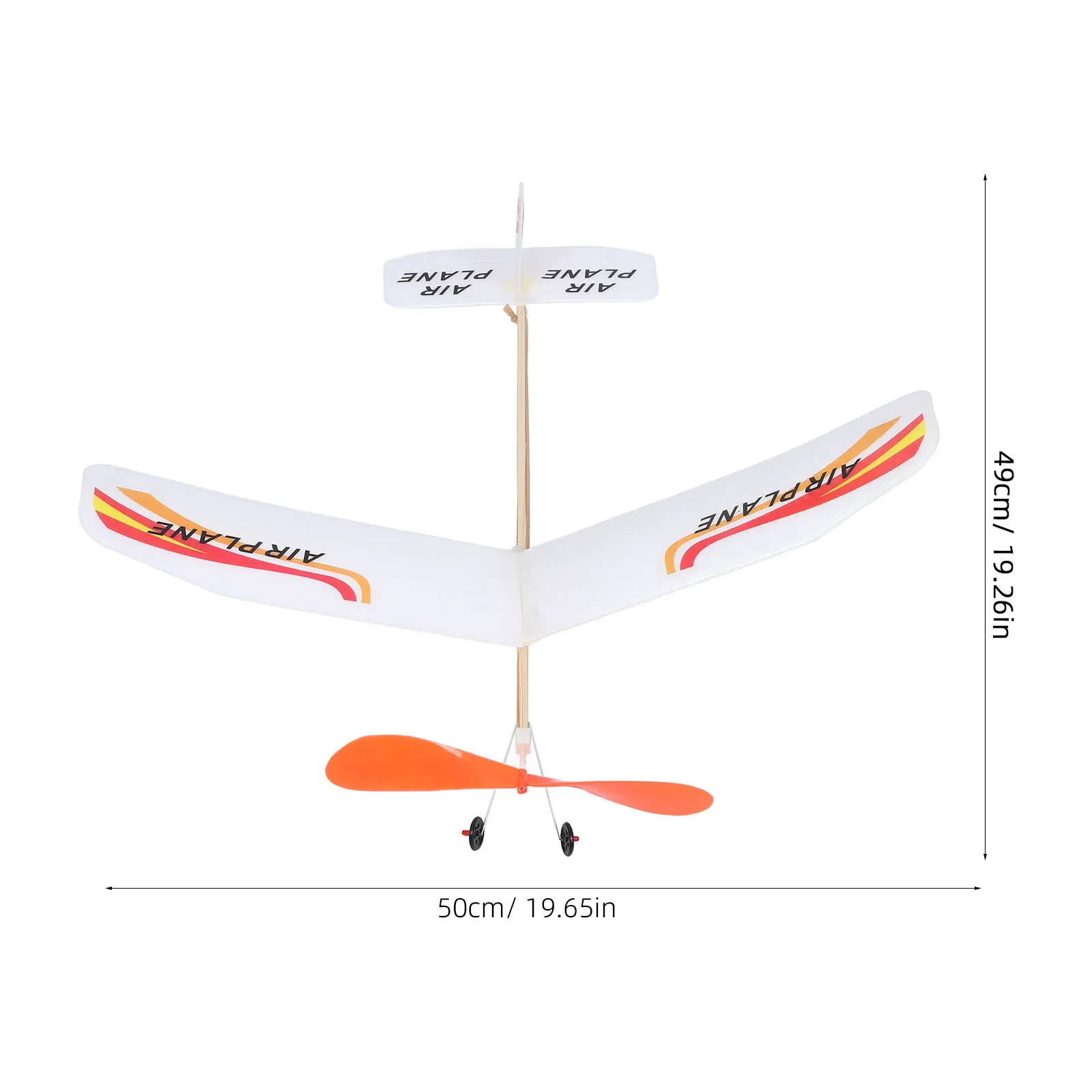 مجموعة واحدة من طائرة شراعية تعمل بشريط مطاطي خفيفة الوزن ومحمولة يمكنك صنعها بنفسك لتزيين حفلات الأطفال والسفر