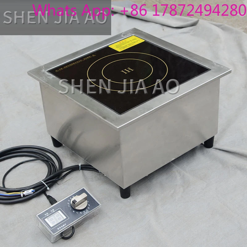 3.5KW/5KW High-power Induction Cooker Flat Soup Furnace 220V Commercial Kitchen Induction Cooker Hot Cooker Machine 1PC