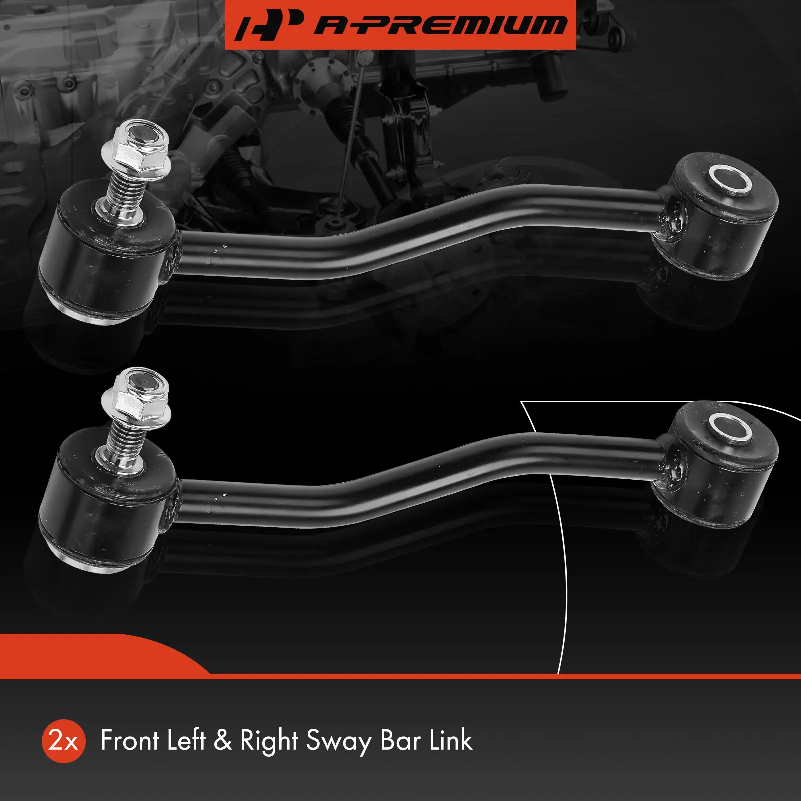 A-Premium 2x Front Side Sway Bar Link for Ford F-250 Super Duty F-350 Super Duty F-450 Super Duty F-550 Super Duty 1999