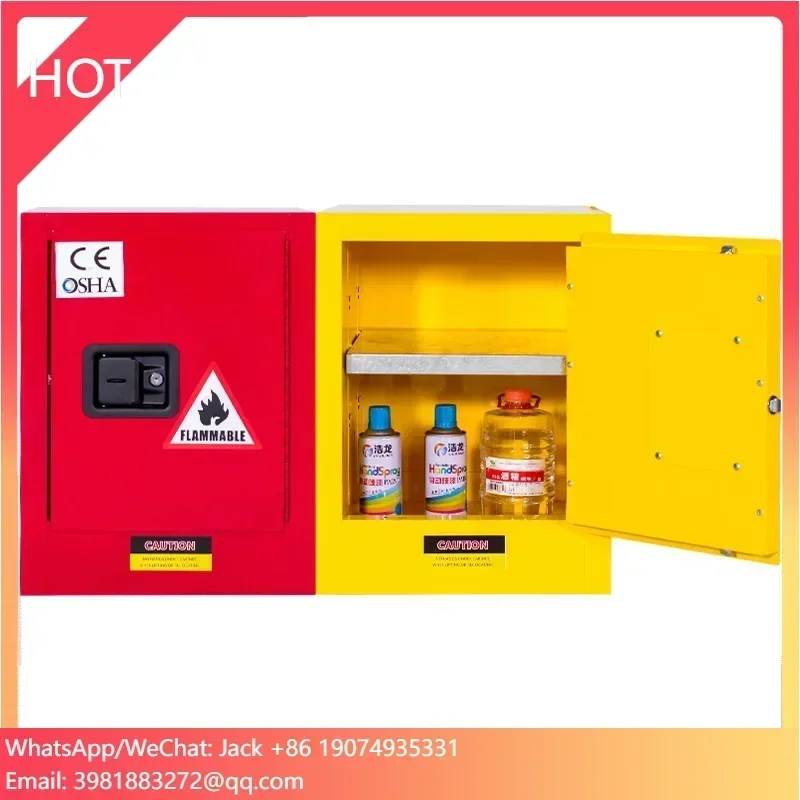 Laboratory Chemical Storage Cabinet Combustible Products 4-12 Gallons Safety Container Cabinet
