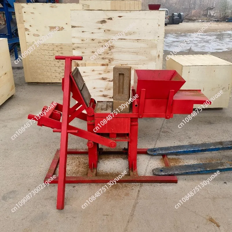 2-40 Hand Pressed Manual Clay Interlocking Soil Cement Brick Machine For Sale