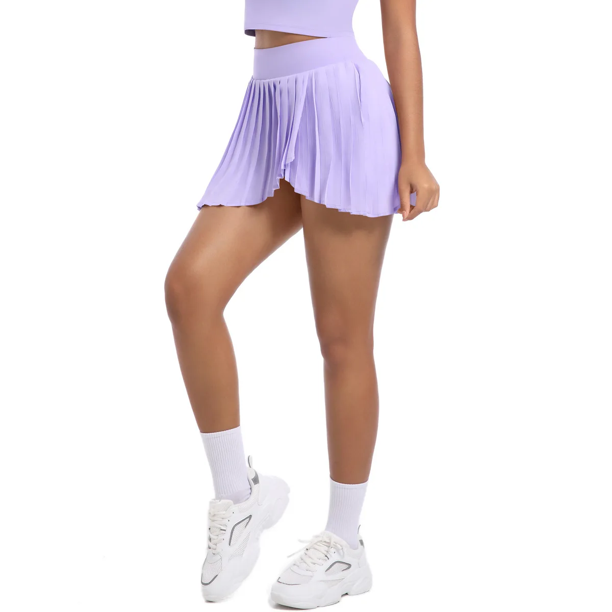 New Tennis Skirt Pleated  Yoga Fitness Anti Slip Light Speed Dry Half Body Pants Skirt Yoga Suit  Clothes for Women