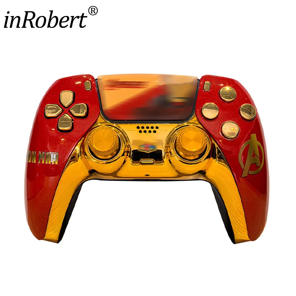 Для контроллера PS5, сменная передняя крышка корпуса, тачпад, ограниченная серия, Iron Man BDM - 010 020 030 040 050