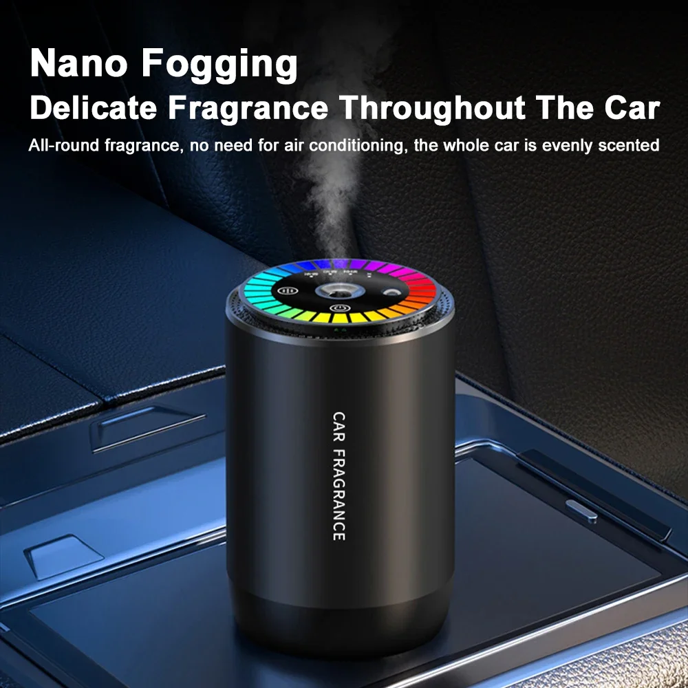 Car Air Humidifier Aroma Diffuser Rechargeable Fragrance Portable Car Perfume Diffuser Scented Air Freshener Diffuser Machine