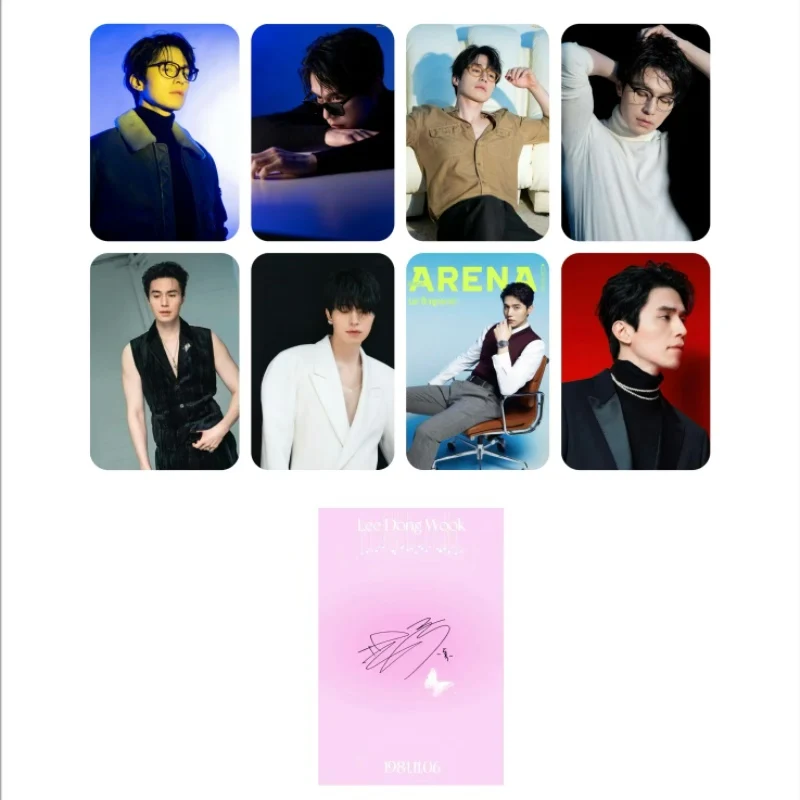 8PC/SET No Repeat Korean Idol Lee Dong Wook Magazine Cover Poster Li Dongxu Lifestyle Picture Photo Double-sided Printed Cards