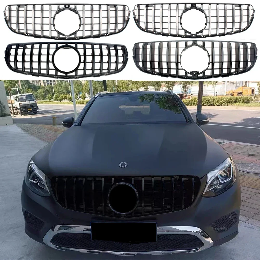 Front Racing Bumper Grilles Upper Facelift Grill For Mercedes Benz W253 X253 GLC GLC 220 GLC250 GLC300 2015 2016 2017 2018 2019