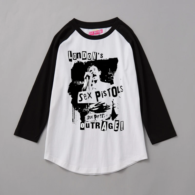 

Футболка из чистого хлопка, свободного кроя, с принтом на плече в стиле панк, молодежная повседневная осенняя одежда для подростков