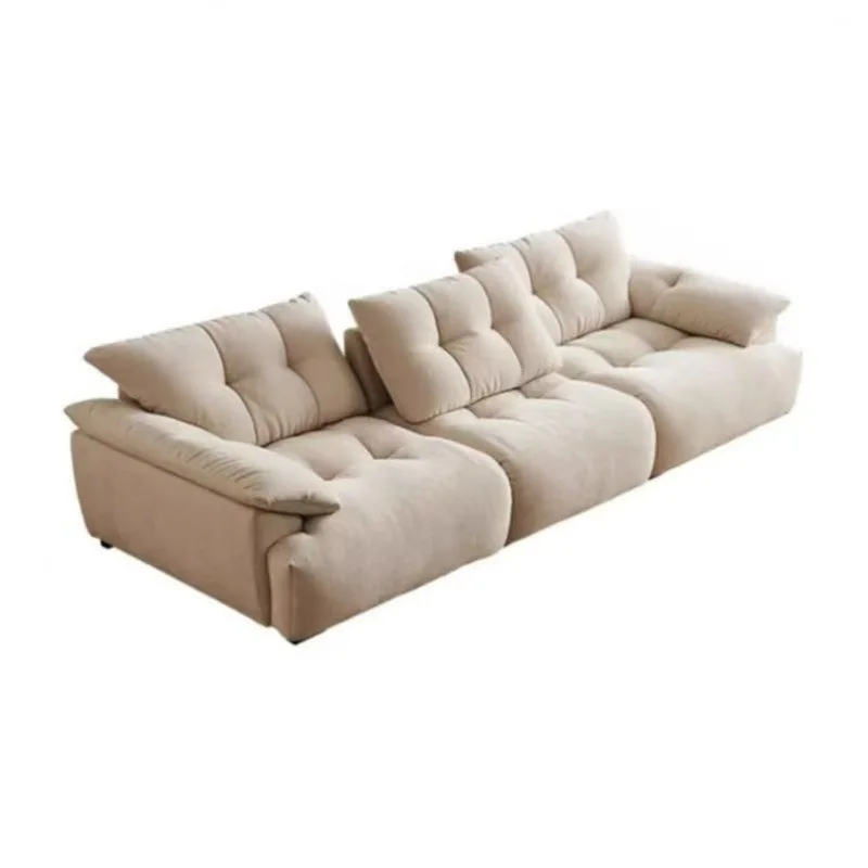 Cloud bud puffs can be fully disassembled and washed, adjustable backrest, sitting depth function, fabric cloud sofa