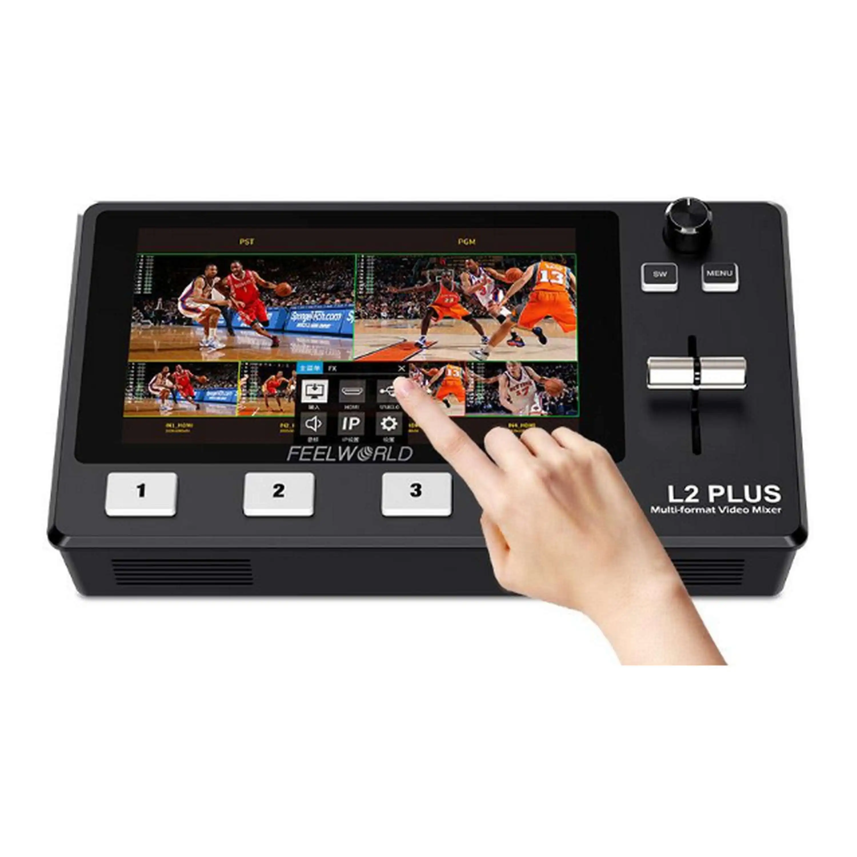 FEELWORLD L2 PLUS Multi-camera Video Mixer Switcher With 5.5