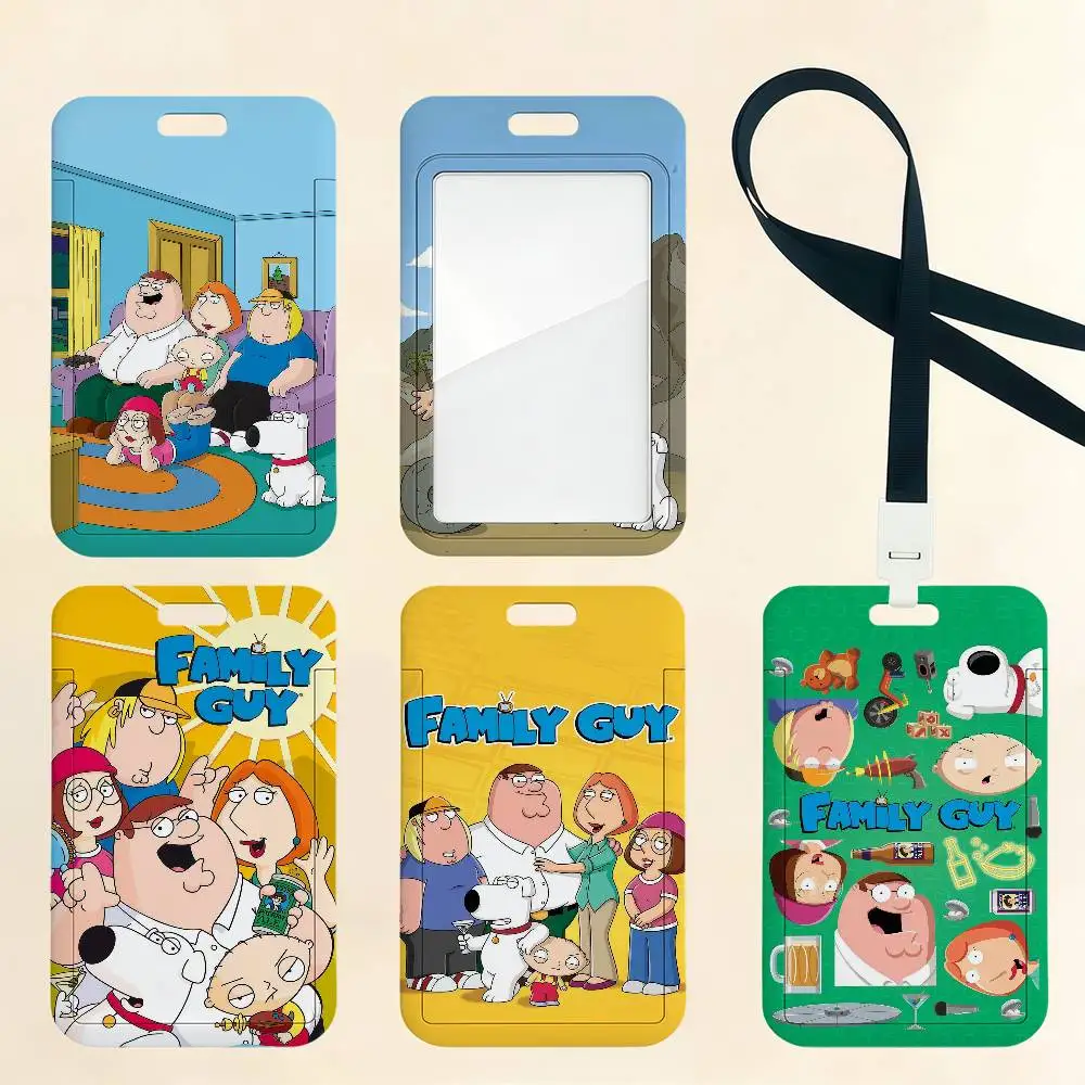 Aesthetic F-Family G-Guy Card Holder Cardcase Bank Credit Student ID Subway Work Permit Badge Holder Door Card