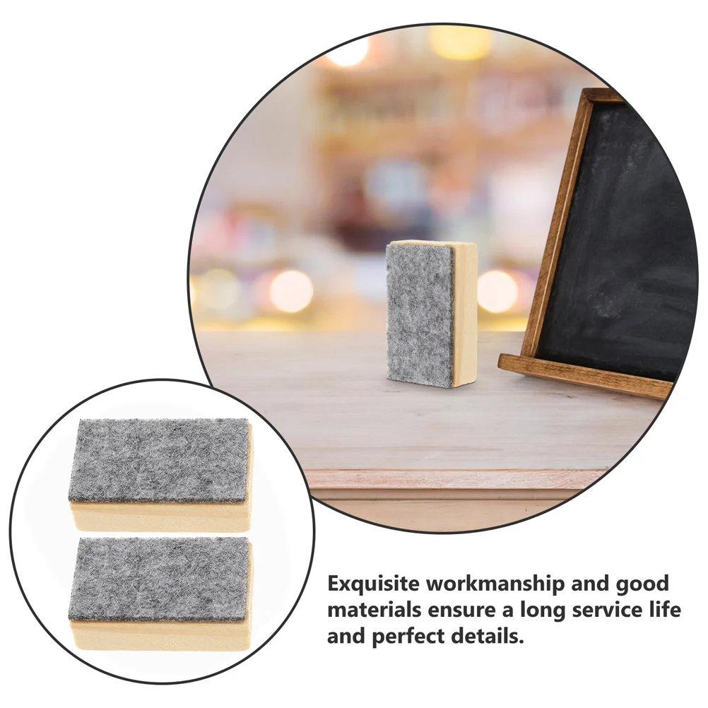 

10 Pcs Eraser Erasers for s Chalkboard Cleaner Magnetic Blackboard Wooden Campus