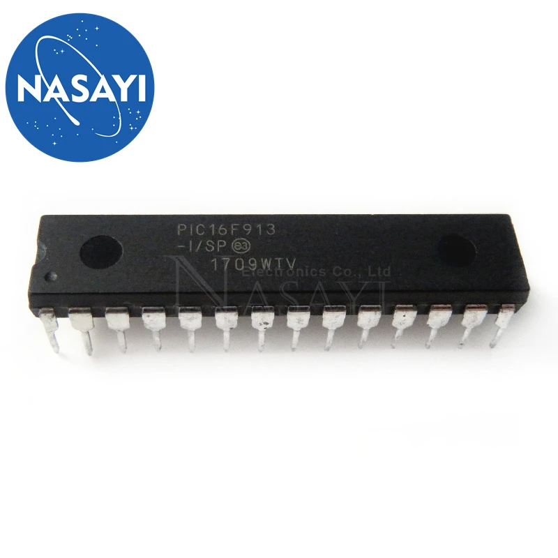

NASAYI 1pcs/lot PIC16F913-I/SP PIC16F913-I PIC16F913 DIP-28 In Stock