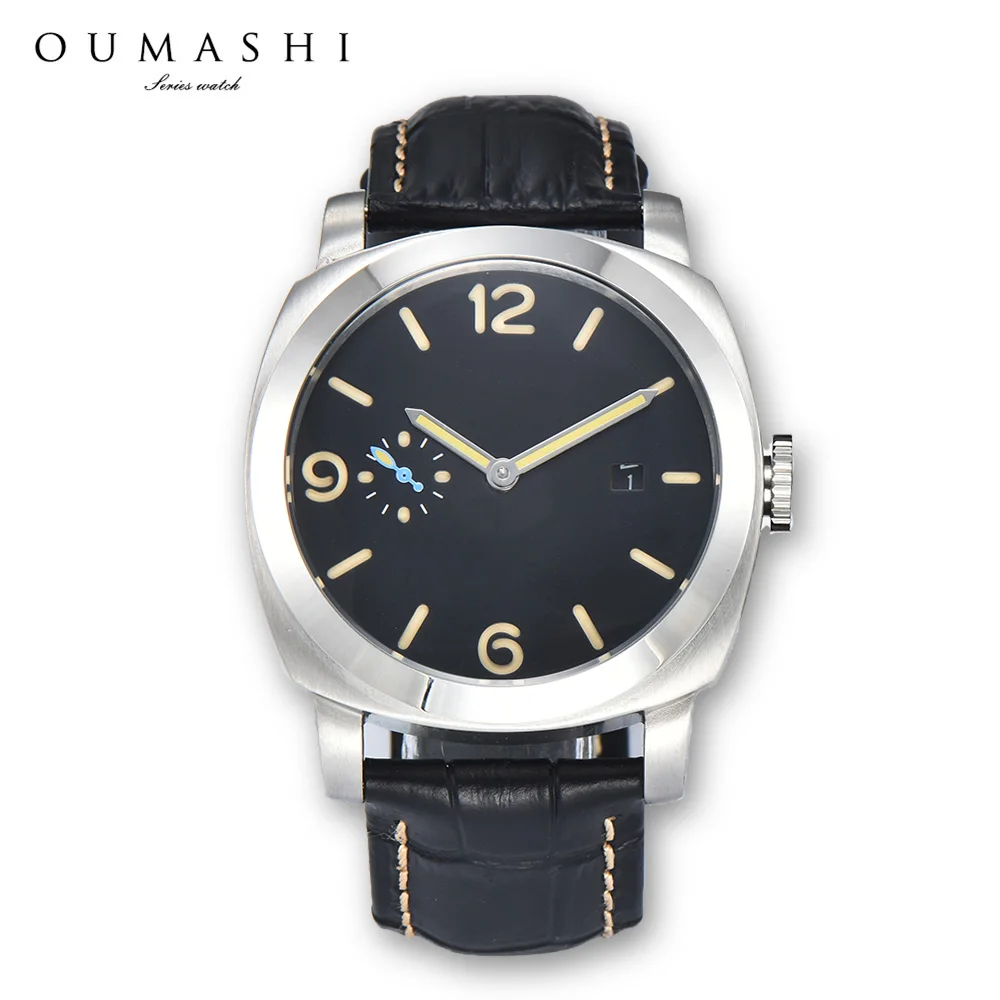 ST2555 Seagull Movement Watch ST2555 Mens Automatic Mechanical Watch Stainless Steel Mineral Glass Waterproof Casual Men's Watch