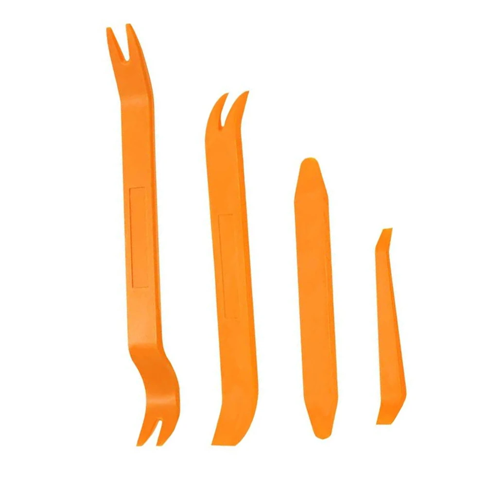 Excellent-4Pcs Auto Trim Removal Pry Tool Set Car Interior Door Panel, Trim, Audio And Dashboard Dismantle Spudger Prying Kit