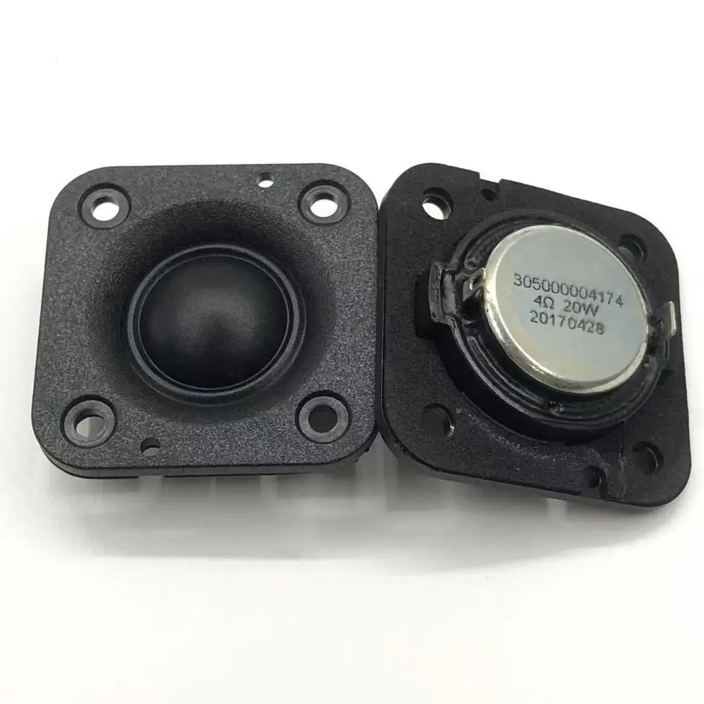 Novo Alto-falante de Áudio Quadrado 48MM 20W com Membrana de Seda 4 Ohm Tweeter de Filme de Seda para DIY Home Theater