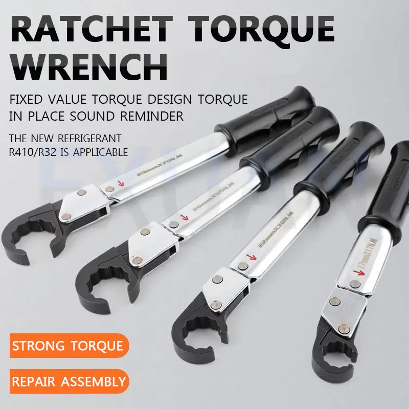 

Ratchet Torque Wrench ST-02L High Precision Open-ended Wrench Spark Plug Air Conditioner Maintenance Tool Repair Ratchet Wrench