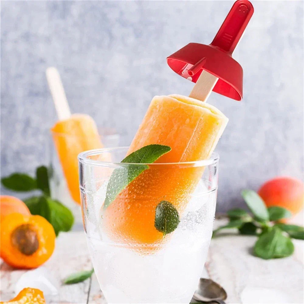 1/4pcs Drip-Proof Popsicle Holder for Kids, Ice Cream Stick with Straw, Anti-Mess Treat Keeper for Children Summer