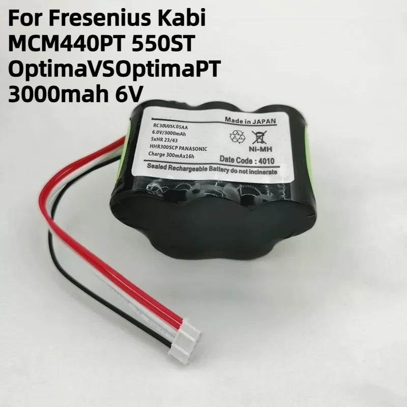 For Fresenius Kabi MCM440PT 550ST OptimaVSOptimaPT 3000mah 6V Battery Pack Syringe Pump