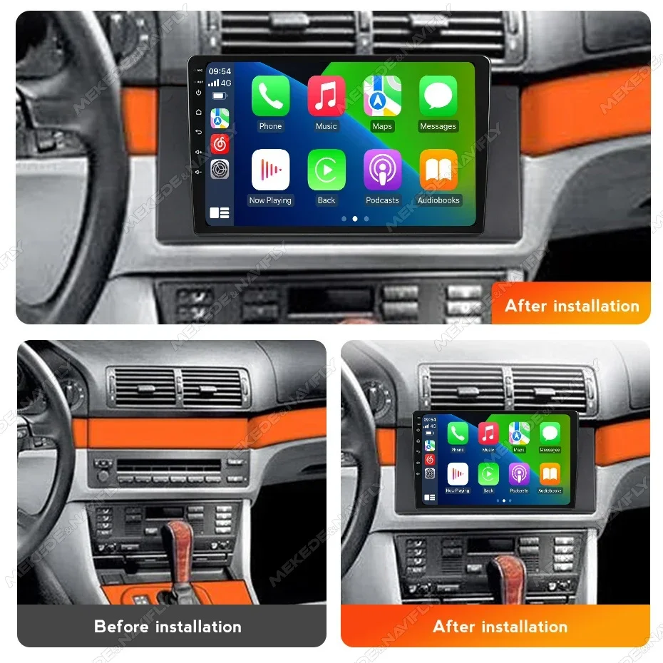 Android FM Autoradio for BMW 5 Series X5 Bmw E53 Bmw E39 M5 1998-2006 CarPlay Auto Car Radio Multimedia Player GPS Navigation BT